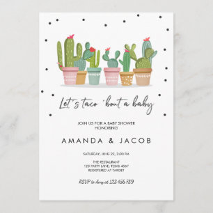 Taco Bout a Baby Fiesta Invitation Baby shower
