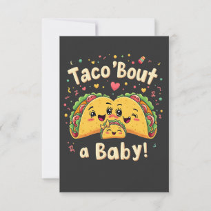 Taco 'Bout a Baby Pregnancy Tao Cinco De Mayo Dankeskarte