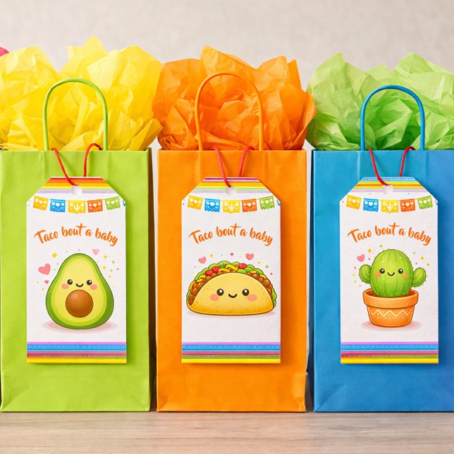 Taco bout a Baby Shower Cactus Geschenkanhänger (Von Creator hochgeladen)