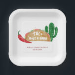 Taco 'Bout a Baby Shower Fiesta Personalisiert Pappteller<br><div class="desc">Taco 'Bout ein Baby Papier Teller für einen Spaß,  Fiesta Thema Babydusche. Sie können den Text an Ihre Veranstaltung anpassen.</div>