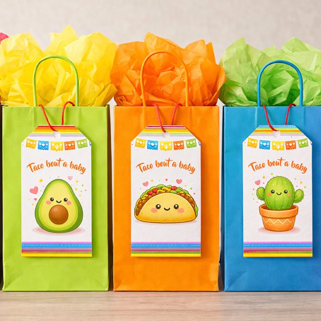 Taco bout a Baby Shower Geschenkanhänger (Von Creator hochgeladen)