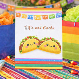 Taco bout a Baby Twins Shower Sockelschild