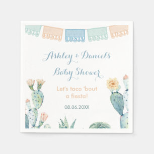 Taco Bout A Fiesta Boy Birthday Party Baby Shower Serviette
