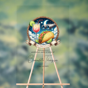 Taco ‘Bout a Future Acrylique Graduation Bienvenue