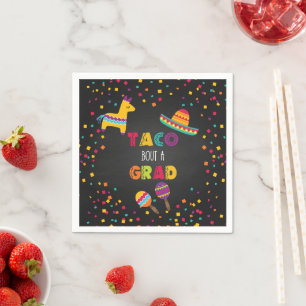 Taco Bout a Grad Fiesta Abschluss Napkin Serviette