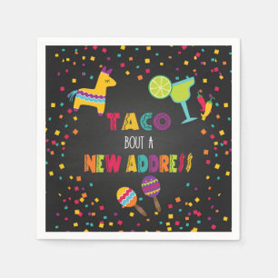 Taco Bout a New Address Napkin Serviette