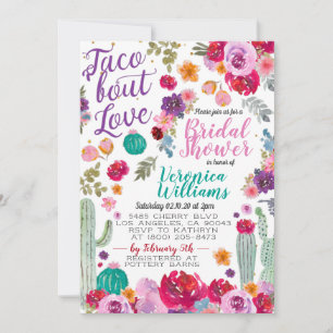 Taco Bout Amour Nuptiale Douche Invitation