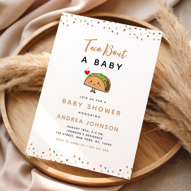 Taco Bout Baby Fiesta Groovy Retro Babydusche Einladung (Von Creator hochgeladen)