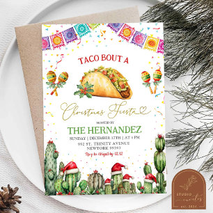 Taco Bout Eine Weihnachts-Fiesta-Konfetti-Posada-P Einladung