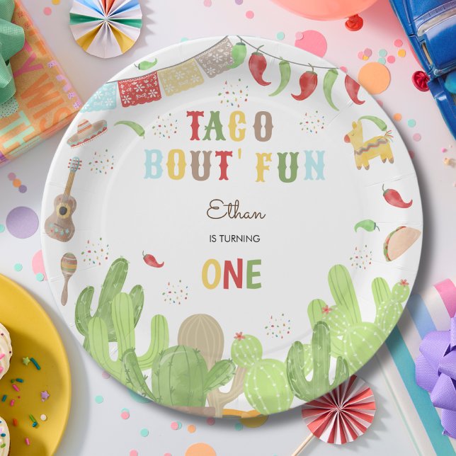 Taco Bout' Fun Fiesta mexicanischen ersten Geburts Pappteller (Von Creator hochgeladen)