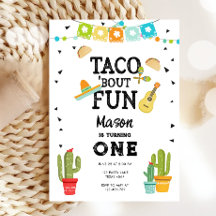 Taco Bout Fun Uno Fiesta Junge 1. Geburtstag