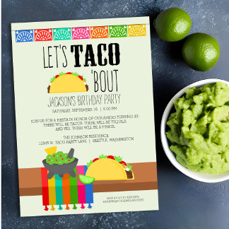 Taco 'Bout Geburtstagsparty Einladung