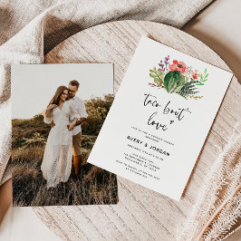 Taco Bout Liebe Blumenkaktus Foto Paare Dusche Einladung