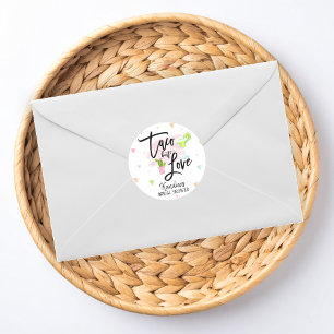 Taco Bout Liebe Brautparty Fiesta Runder Aufkleber