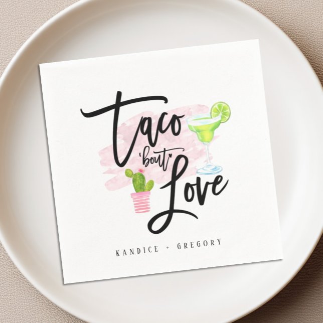 Taco Bout Liebe Brautparty Fiesta Serviette (Von Creator hochgeladen)