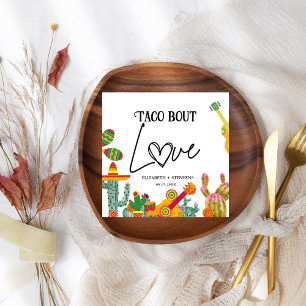 Taco Bout Liebe Buntes Engagement Partei Napkins Serviette