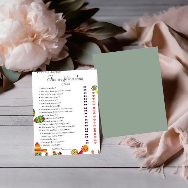 Taco Bout Liebe Cactus bachelorette Spielkarte Ankündigung (Von Creator hochgeladen)