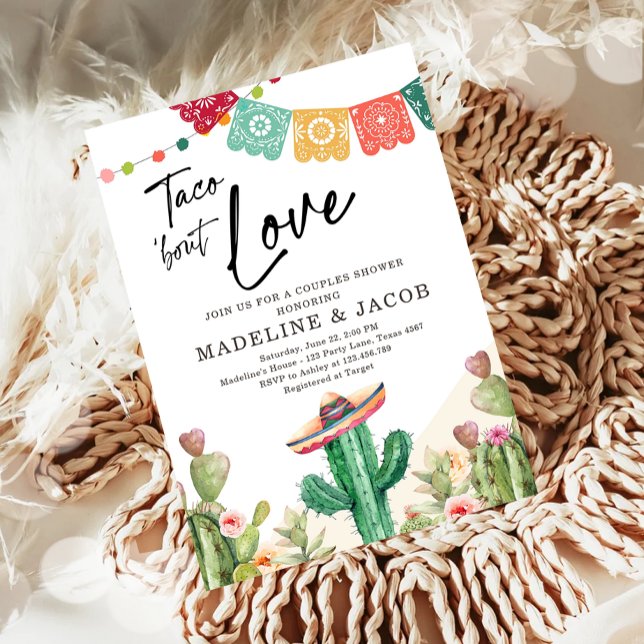 Taco Bout Liebe Cactus Fiesta Paare Dusche Invita Einladung (Von Creator hochgeladen)