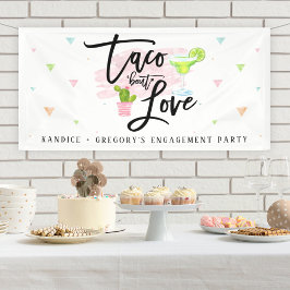 Taco Bout Liebe Engagement Partei Banner