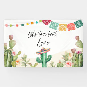 Taco Bout Liebe Fiesta Cactus Duschvorhang Banner