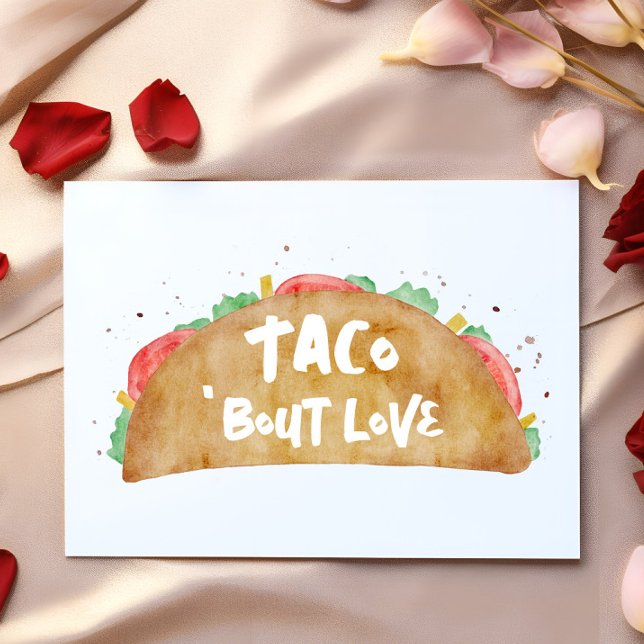 Taco 'Bout Liebe Fiesta Thema Valentinstag Karte (Von Creator hochgeladen)
