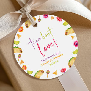 Taco Bout Liebe! Fiesta Wedding Couples Dusche Geschenkanhänger