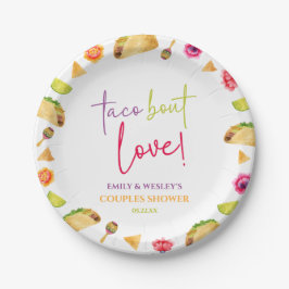 Taco Bout Liebe! Fiesta Wedding Couples Dusche Pappteller