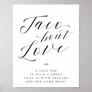 Taco Bout Liebe Taco Bar Wedding Sign Poster