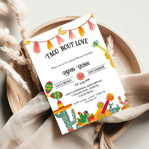 Taco bout love couple douche mariage invitations