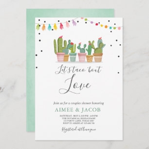 Taco Bout Love Fiesta Couples Douche Invitation Ca