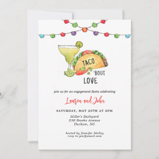 Taco Bout Love Mexikanische Fiesta Verlobungsparty Einladung