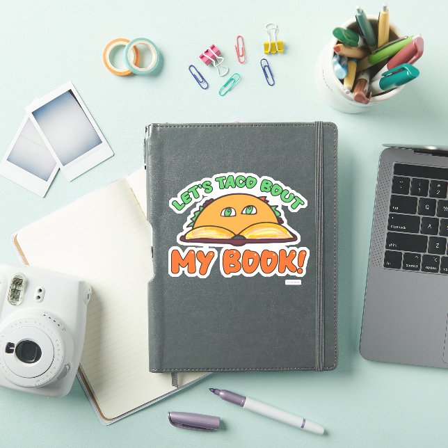 Taco Bout Mein Buch Funny Author Werbeaktion Art Aufkleber (iPad Hülle)