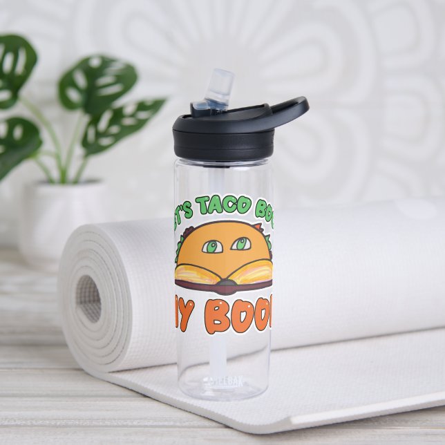 Taco Bout Mein Buch Funny Author Werbeaktion Art Trinkflasche (Yoga)