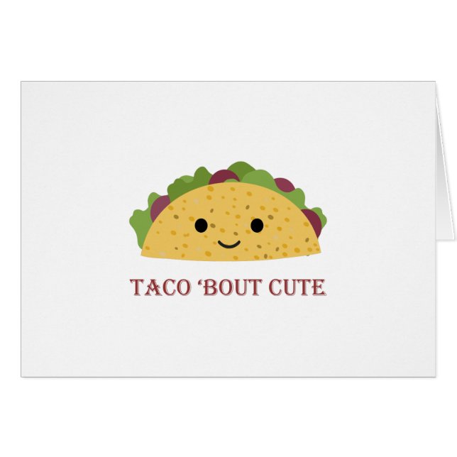 Taco Bout Niedlich Kawaii Taco (Vorderseite (Horizontal))