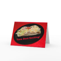 Taco Bout spannend! Glückwunschkarte