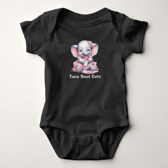 Taco 'Bout Süß Baby Strampler (Vorderseite)
