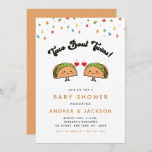 Taco Bout Twins Fiesta Groovy Retro Babydusche