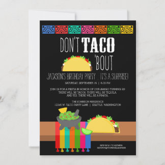 Taco 'Bout Überraschung Geburtstag Einladung