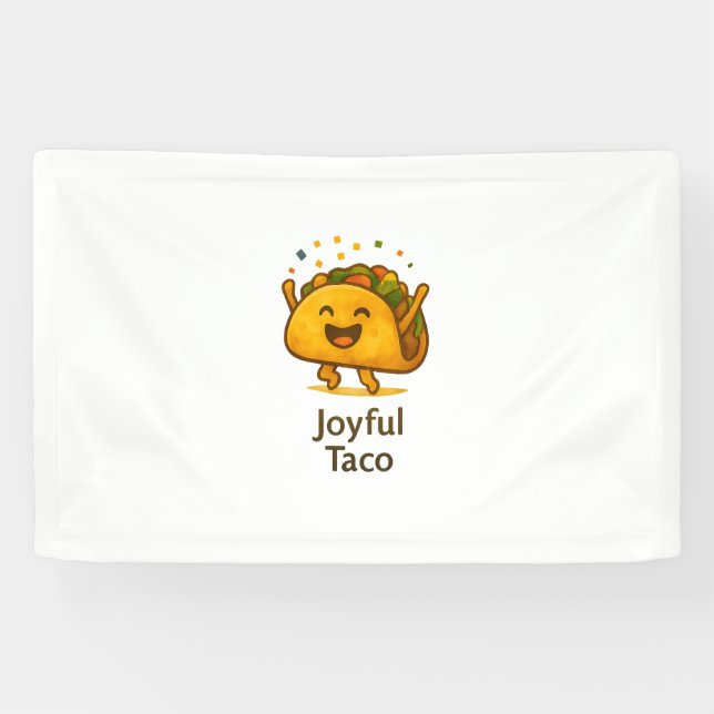 Taco 'Bout une Fête ! Bannière de Joyeux Anniversa (Horizontal)