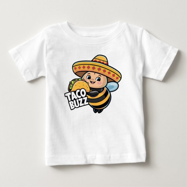 Taco Buzz Bumble Bee Baby T-shirt (Vorderseite)