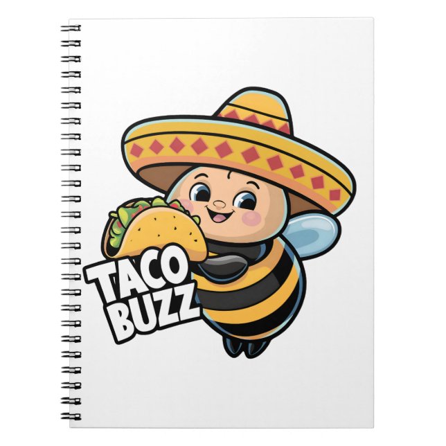 Taco Buzz Bumble Bee Notizblock (Vorderseite)