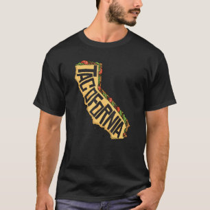 Taco California Karte für kalifornische Taco T-Shirt
