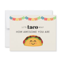 Taco Carte de remerciements