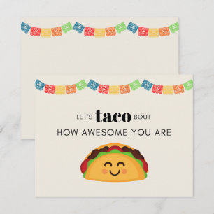 Taco Carte de remerciements