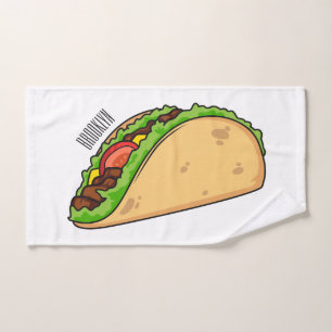 Taco-Cartoon-Abbildung Badhandtuch Set