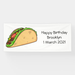 Taco-Cartoon-Abbildung Banner