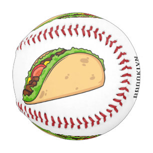 Taco-Cartoon-Abbildung Baseball