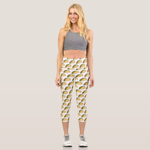 Taco-Cartoon-Abbildung Capri Leggings