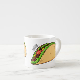 Taco-Cartoon-Abbildung Espressotasse