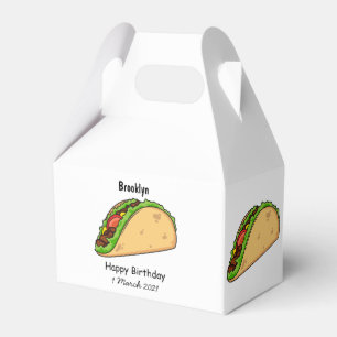 Taco-Cartoon-Abbildung Geschenkschachtel